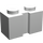 LEGO Weiß Backstein 1 x 2 mit Nut (4216)