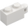 LEGO White Brick 1 x 2 with Hinge Shaft (Flush Shaft) (34816)