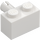 LEGO White Brick 1 x 2 with Pin without Bottom Stud Holder (2458)