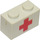 LEGO blanc Brique 1 x 2 avec rouge Traverser avec tube inférieur (3004)