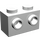 LEGO blanc Brique 1 x 2 avec Goujons sur Côtés opposés (52107)