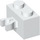 LEGO blanc Brique 1 x 2 avec Verticale Agrafe (Écart dans le clip) (30237)