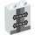 LEGO blanc Brique 1 x 2 x 2 avec Clasps avec porte-goujon intérieur (3245 / 37190)