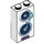 LEGO Wit Steen 1 x 2 x 3 met Loudspeaker en Music Notes (22886 / 84851)