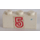 LEGO Wit Steen 1 x 3 met &#039;5&#039; in Rood Sticker (3622)