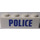 LEGO White Brick 1 x 4 with Blue &quot;POLICE&quot; Sticker (3010)
