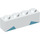 LEGO Blanc Brique 1 x 4 avec Bleu Sections (3010 / 39091)