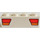 LEGO hvid Klods 1 x 4 med Bil Taillights (3010 / 82901)