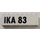 LEGO White Brick 1 x 4 with &quot;IKA 83&quot; (3010)