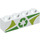 LEGO Vit Kloss 1 x 4 med Recycling logotyp (3010 / 65871)