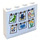 LEGO White Brick 1 x 4 x 3 with Towels, &#039;Wash your hands&#039; / Children Paintings Sticker (49311)