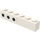 LEGO Wit Steen 1 x 6 met 3 Zwart Patrijspoort dots (Links) Sticker (3009)