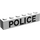 LEGO blanc Brique 1 x 6 avec Noir &quot;Police&quot; Sans-Serif (3009)