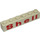 LEGO Blanc Brique 1 x 6 avec Rouge &#039;Shell&#039; Large Paterne avec Arrondi &#039;e&#039; (3009)