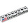 LEGO Blanco Ladrillo 1 x 8 con American Bandera y United States (Izquierda) (3008 / 78244)