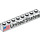LEGO White Brick 1 x 8 with American Flag and United States (left) (3008 / 78244)