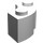 LEGO Weiß Backstein 2 x 2 Runden Ecke mit Bolzenkerbe und normaler Unterseite (3063 / 45417)