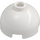 LEGO White Brick 2 x 2 Round with Dome Top (with Axle Holder) (3262 / 30367)