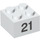 LEGO White Brick 2 x 2 with &#039;21&#039; (14912 / 97659)