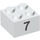 LEGO blanc Brique 2 x 2 avec &#039;7&#039; (14842 / 97643)
