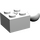 LEGO Weiß Backstein 2 x 2 mit Kugelgelenk und Axlehole mit Löchern im Ball (57909)