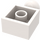 LEGO Weiß Backstein 2 x 2 mit Kugelgelenk und Axlehole mit Löchern im Ball (57909)
