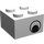 LEGO White Brick 2 x 2 with Black Eye on Both Sides (3003)
