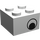 LEGO Wit Steen 2 x 2 met Zwart Eye Aan Both Sides (3003 / 81508)