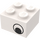 LEGO White Brick 2 x 2 with Eyes (Offset) without Dot on Pupil (3003 / 81910)