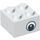 LEGO Bianco Mattoncino 2 x 2 con Occhi su Both Lati (Offset) e Punto nella pupilla (81508 / 88398)