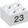LEGO White Brick 2 x 2 with Number 23 (14921 / 97661)