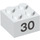 LEGO blanc Brique 2 x 2 avec Number 30 (14985 / 97668)