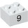 LEGO White Brick 2 x 2 with Number 9 (14849 / 97645)