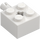 LEGO White Brick 2 x 2 with Pin and Axlehole (6232 / 42929)