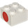 LEGO blanc Brique 2 x 2 avec rouge Cercle (3003)