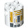 LEGO White Brick 2 x 2 x 2 Round with R5-A2 Yellow with Bottom Axle Holder &#039;x&#039; Shape &#039;+&#039; Orientation (30361 / 39666)