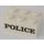 LEGO Bianco Mattoncino 2 x 3 con Nero &quot;Polizia&quot; Serif (3002)