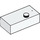 LEGO hvid Klods 2 x 4 Braille med Dot (69288)