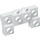LEGO Weiß Backstein 2 x 4 x 0.7 mit Vorderseite Bolzen und dicke Seitenbögen (14520 / 52038)