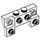 LEGO blanc Brique 2 x 4 x 0.7 avec De Affronter Goujons et arches latérales minces (14520)