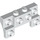 LEGO Hvit Kloss 2 x 4 x 0.7 med Front Knotter og tynne sidebuer (14520)