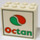 LEGO White Brick 2 x 4 x 3 with Octan Logo (30144)