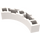 LEGO hvid Klods 4 x 4 Rund Hjørne (Bred med 3 knops) (48092 / 72140)