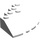 LEGO White Brick 6 x 6 Round (25°) Corner (95188)