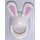 LEGO White Bunny Helmet with Long Ears with Pink Ears (10105 / 99244)