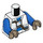 LEGO White Captain Porter Minifig Torso (973 / 76382)