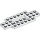 LEGO White Car Base 10 x 4 x 2/3 with 4 x 2 Centre Well (30029)