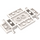LEGO Weiß Auto Base 7 x 4 x 0.7 (2441 / 68556)