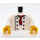 LEGO Biały Chef Minifigurka Tułów bez zmarszczek koszuli (973 / 76382)