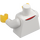 LEGO Weiß Chef Minifigur Torso ohne Hemdfalten (973 / 76382)